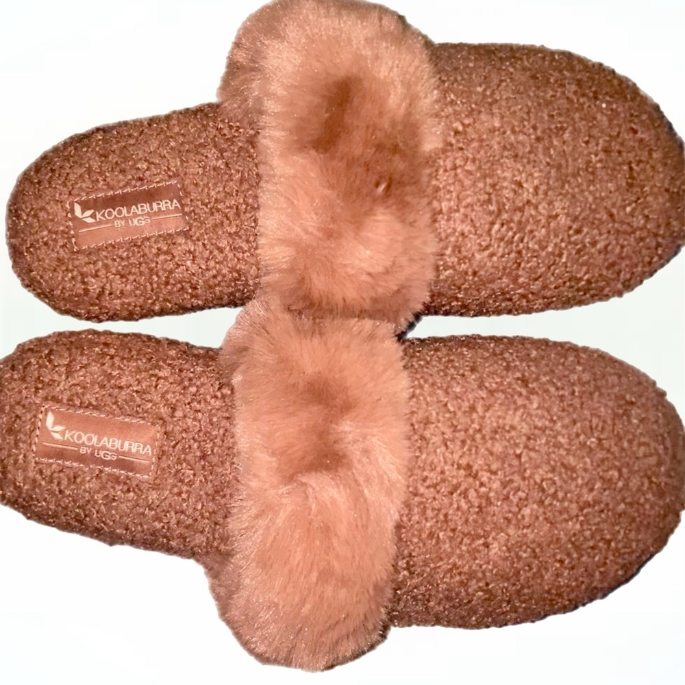 New Koolaburra Women's Dusty Pink Plush Slippers